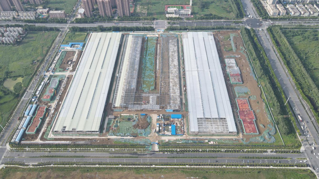 新站基地一期20GWh標準電芯項目俯瞰圖