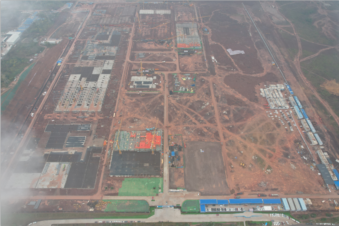 重慶基地一期一階段項目施工現場 重慶基地一期一階段項目施工現場