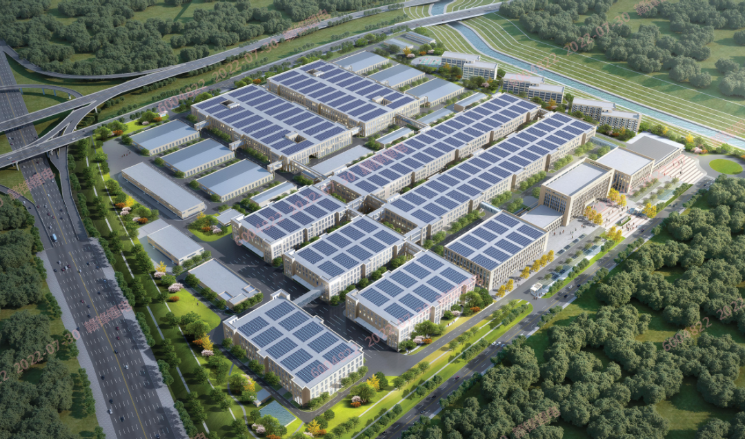 重慶贛鋒20GWh新型鋰電池科技產業園鳥瞰圖 重慶贛鋒20GWh新型鋰電池科技產業園鳥瞰圖