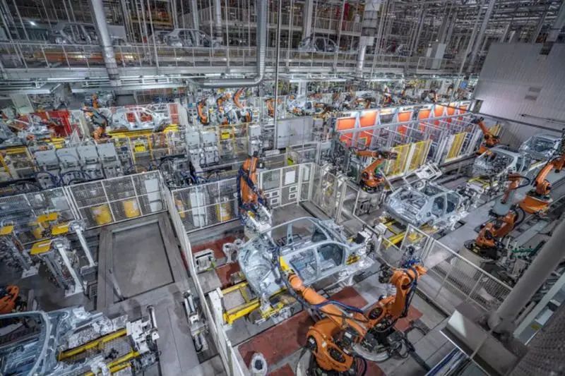 一汽-大眾新能源汽車生產車間 