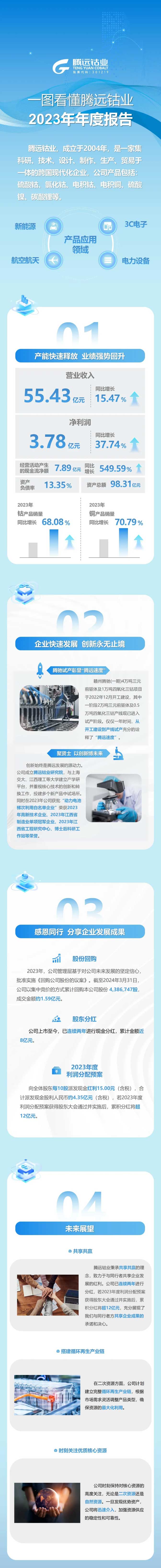 一圖看懂騰遠(yuǎn)鈷業(yè)2023年年度報(bào)告