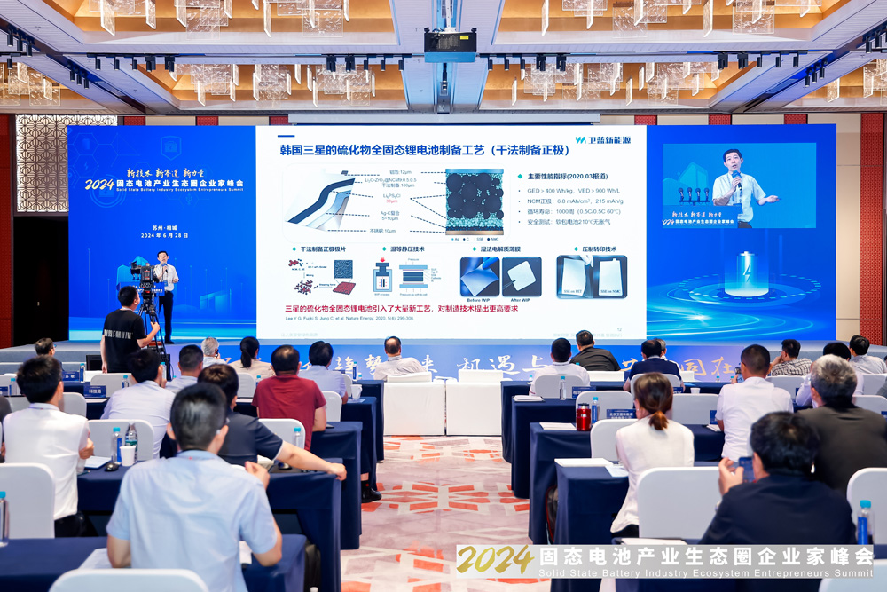 2024固態(tài)電池產(chǎn)業(yè)生態(tài)圈企業(yè)家峰會(huì)現(xiàn)場(chǎng)