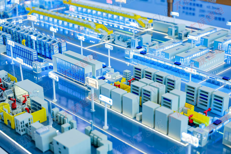 大族鋰電的電池制程解決方案演示沙盤 大族鋰電的電池制程解決方案演示沙盤