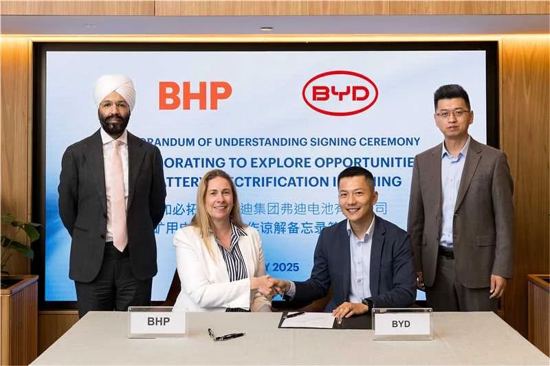 比亞迪/寧德時代同牽全球礦業巨頭！這次不為礦，為電池！